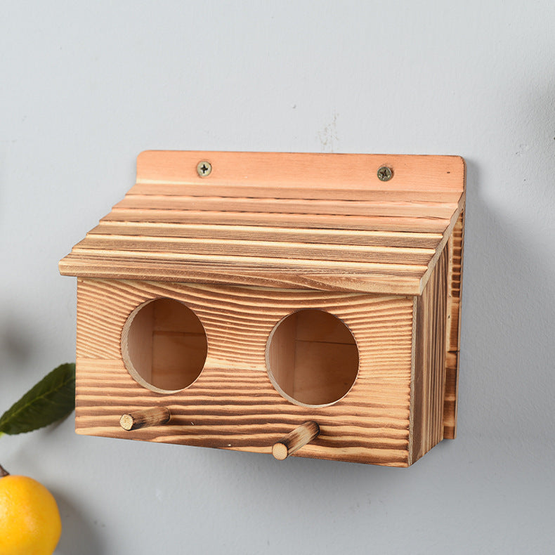 Solid Wood Bird House