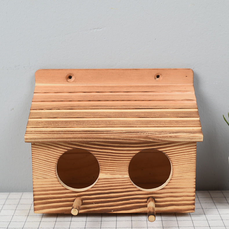 Solid Wood Bird House