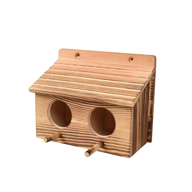 Solid Wood Bird House