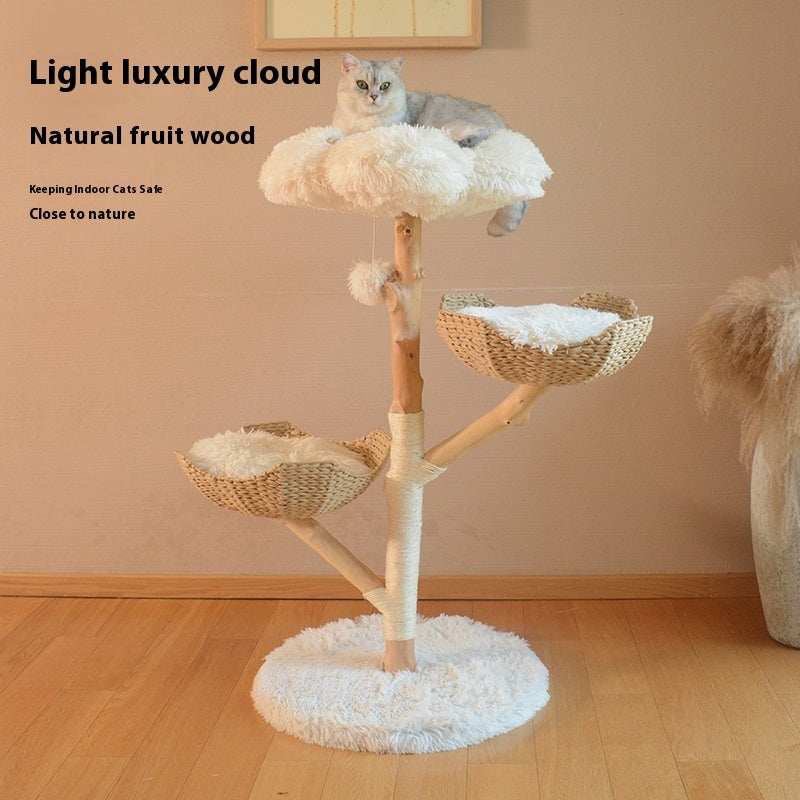 NaturaNest™ - Organic Wood Cat Tree