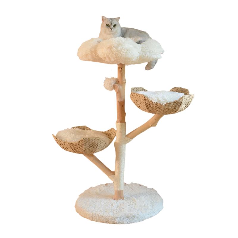 NaturaNest™ - Organic Wood Cat Tree