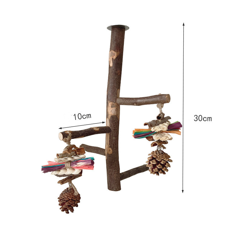 Parrot & Bird Wood Stand