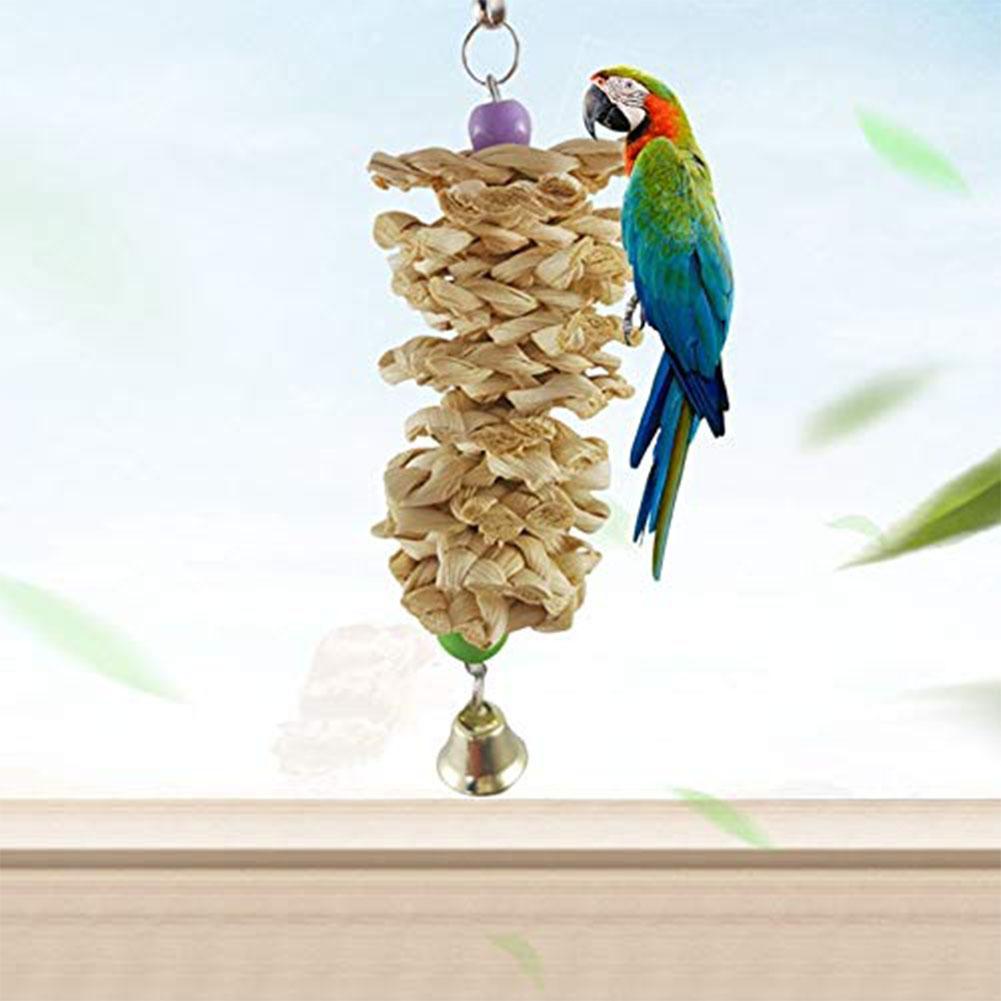 Organic Wood Hanging Bird Toy