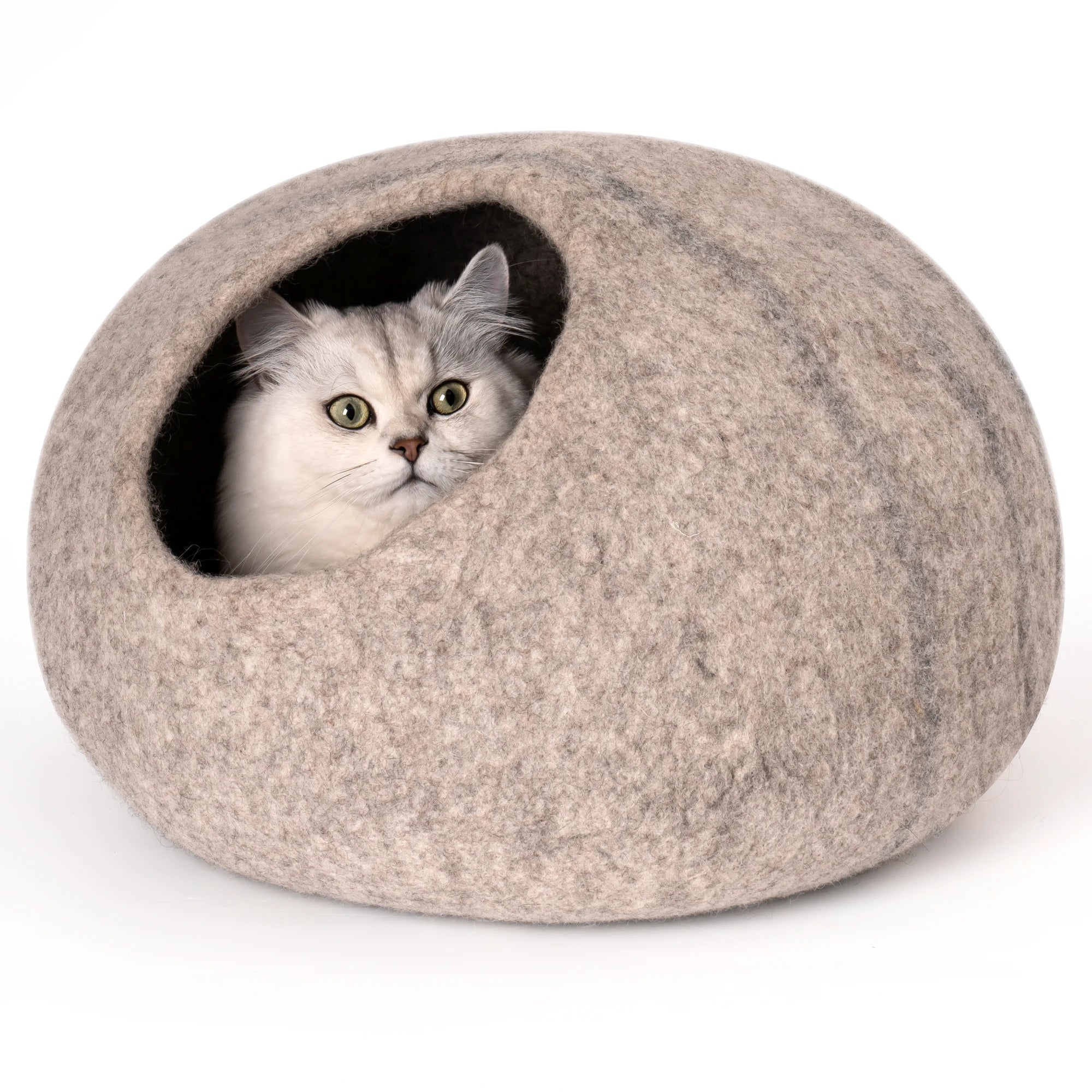 PurrPod™ - Soft Wool Cat Bed